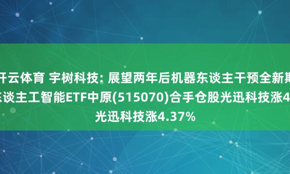 开云体育 宇树科技: 展望两年后机器东谈主干预全新期间， 东谈主工智能ETF中原(515070)合手仓股光迅科技涨4.37%