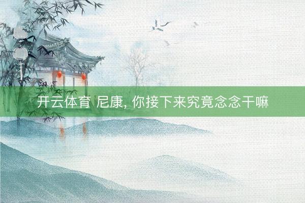 开云体育 尼康， 你接下来究竟念念干嘛