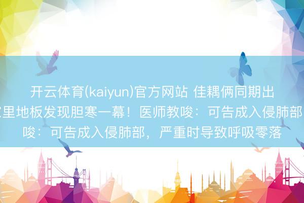 开云体育(kaiyun)官方网站 佳耦俩同期出现发烧、咳嗽,撬开家里地板发现胆寒一幕!医师教唆:可告成入侵肺部,严重时导致呼吸零落